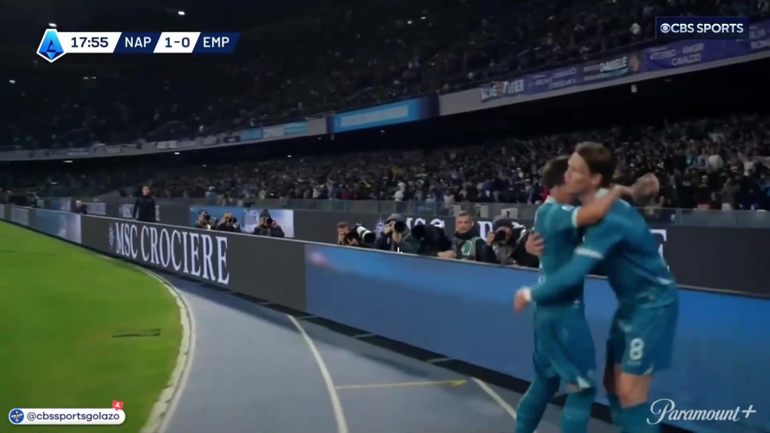 完美進球！麥克托米奈中場帶球一條龍外圍勁射破門！